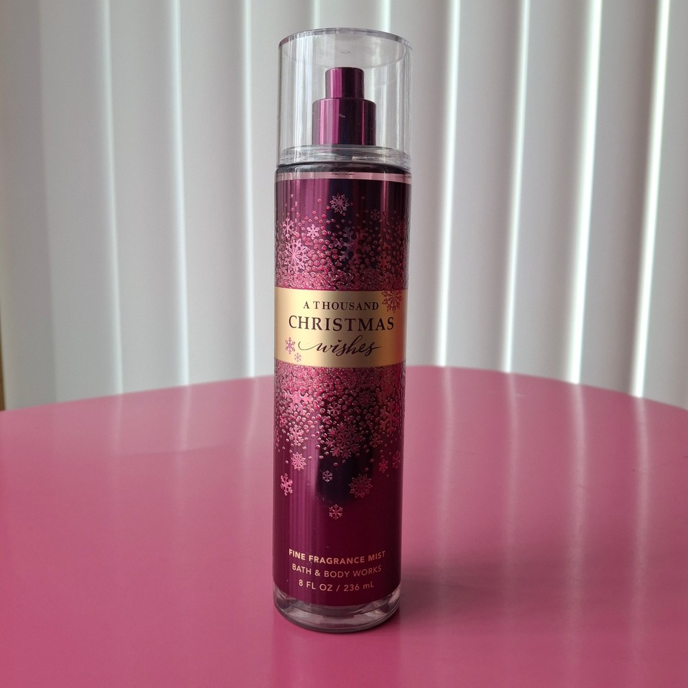Bath & Body Works‎ A THOUSAND CHRISTMAS WISHES Fragrance Mist 8 oz Discontinued